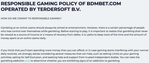 BdmBET Casino