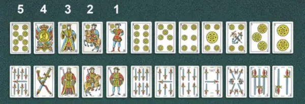 Juegos de cartas franceses en el Casino